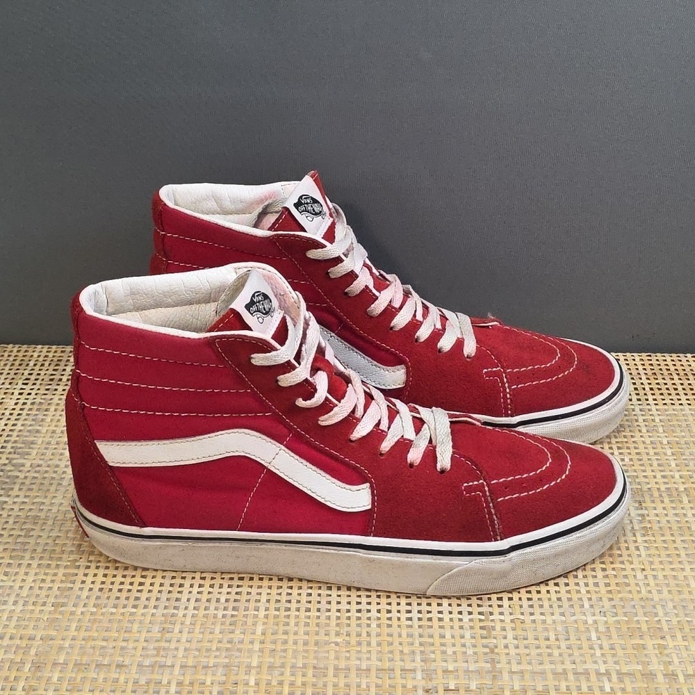 VANS Old Skool Sk8 Hi Top, 721356, Red/White, Men's Size 10 High Top...